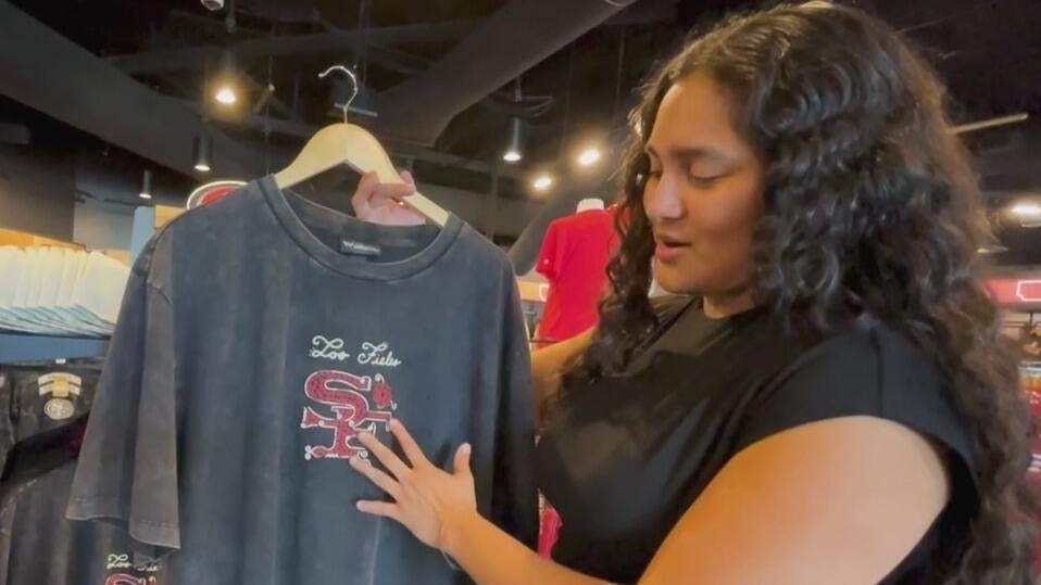 San Francisco 49ers unveil Latino Heritage Collection of team merchandise for "Los Fieles" — CBS Bay Area (KPIX), Cupertino Sports news