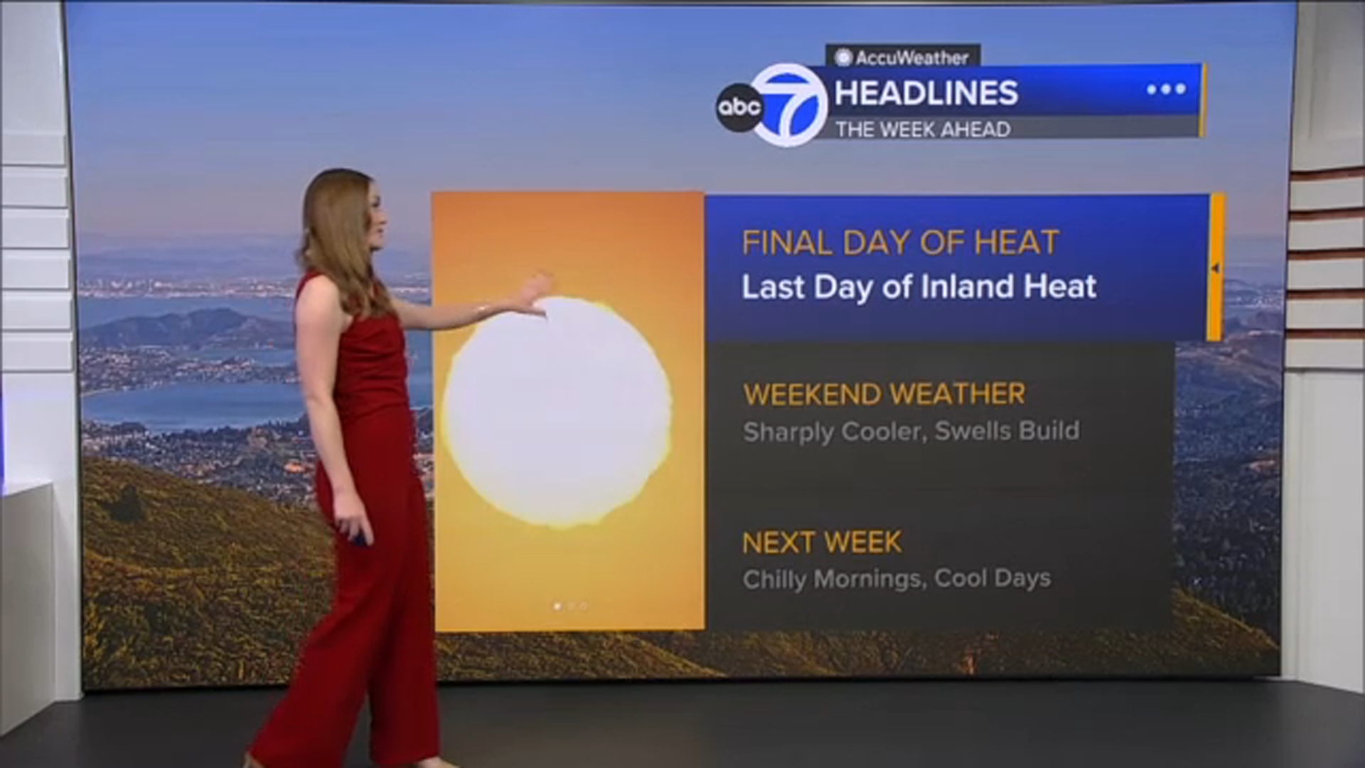 AccuWeather Forecast: Heat Advisory expires tonight; temps cool down into weekend
       — ABC 7 Bay Area, Cupertino Community news