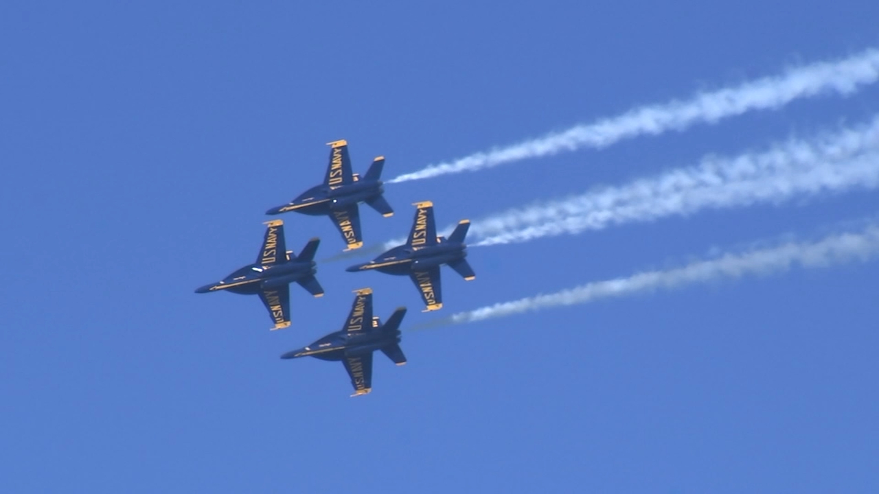 Blue Angels roar back over San Francisco Bay after Friday fog delay
       — ABC 7 Bay Area, Cupertino Arts news