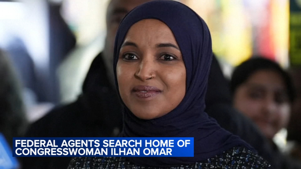 Rep. Ilhan Omar’s residence searched as part of ongoing criminal investigation, DOJ says
       — ABC 7 Bay Area