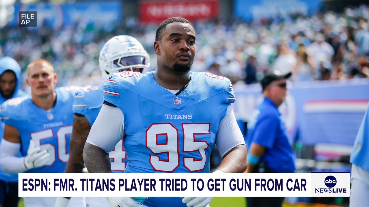 Jordan Elliott was released by Titans after pulling out gun in parking lot, coach Robert Saleh says
— ABC 7 Bay Area, Cupertino Sports news