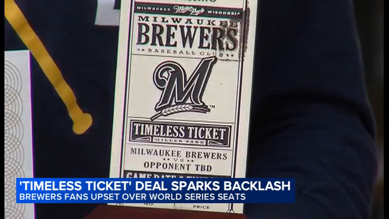 Brewers 'Timeless Ticket' holders say the team isn't fully honoring deal for World Series seats
       — ABC 7 Bay Area, Cupertino Schools news